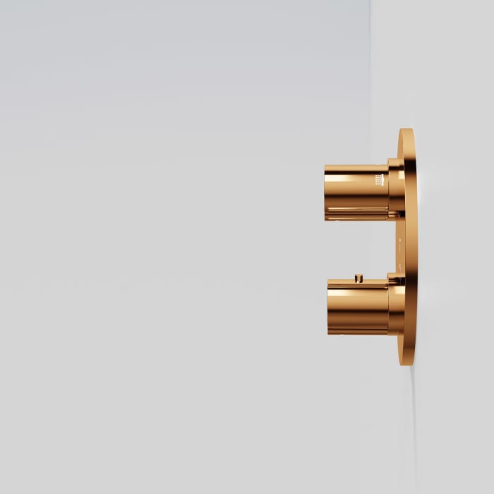 Steinberg Serie 100 Fertigmontageset für Unterputzthermostat mit 2-Wege- Umsteller