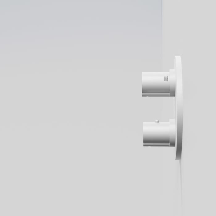 Steinberg Serie 100 Fertigmontageset für Unterputzthermostat mit 2-Wege- Umsteller