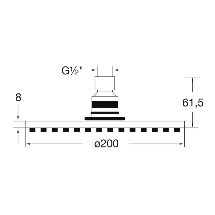 Steinberg Serie 100 Regenbrause 20 cm