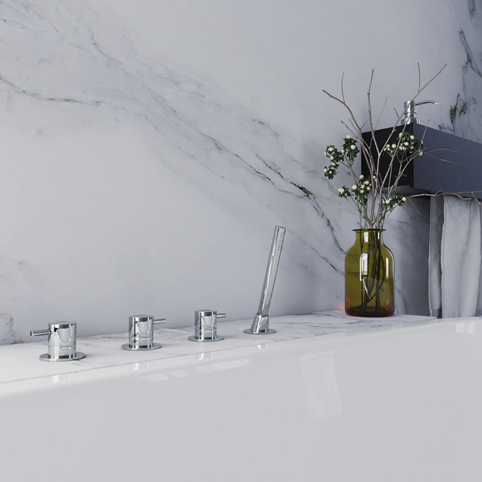 Steinberg Serie 100 4-Loch Wannenrandarmatur