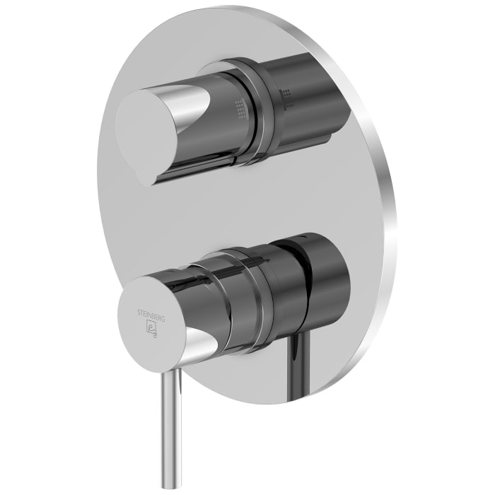Steinberg Serie 100 Fertigmontageset Wannen/Brause-Einhebelmischbatterien