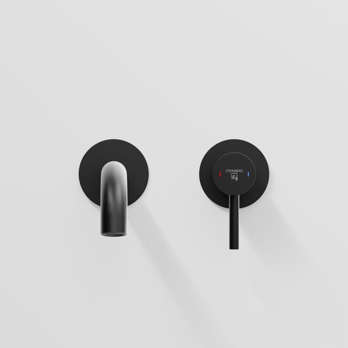 Steinberg Serie 100 Wand-Waschtisch Einhebelmischer Ausladung 16,5 cm