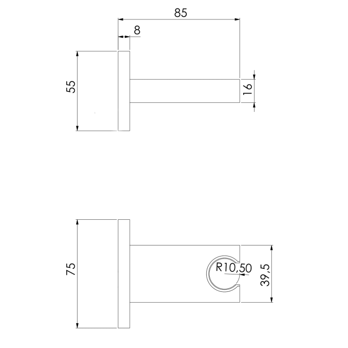 Steinberg Brause-Wandhalter