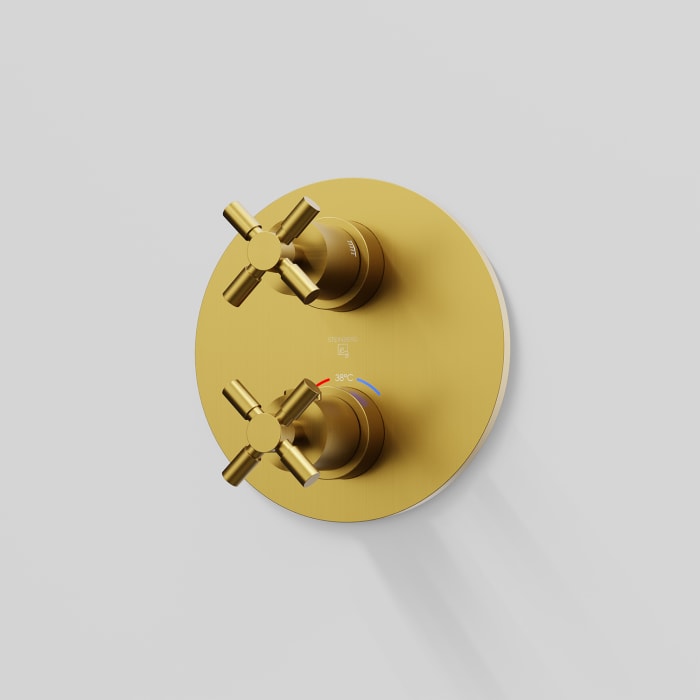 Steinberg Serie 250 Fertigmontageset zu Unterputzthermostat mit 2-Wege Umsteller