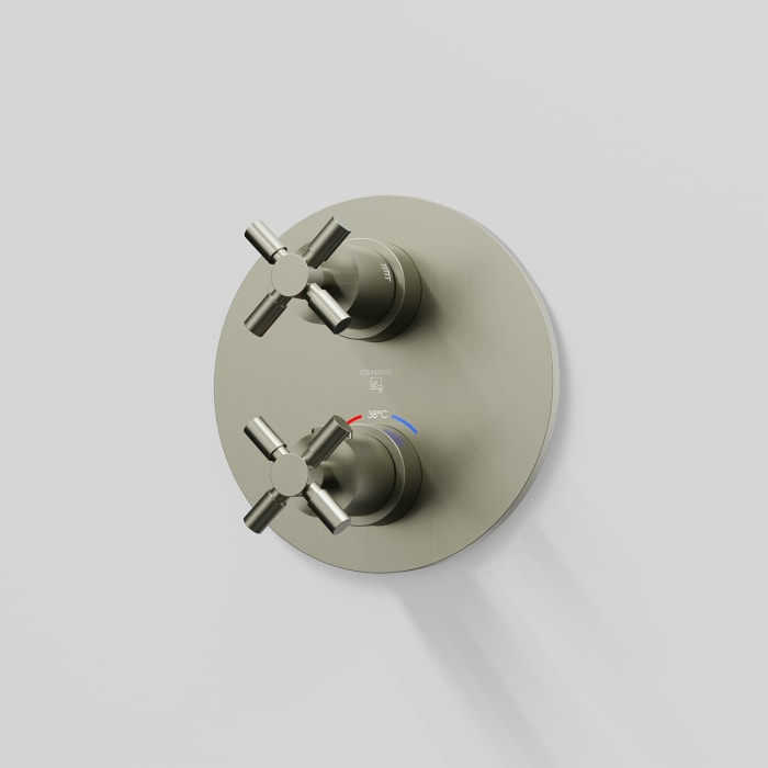 Steinberg Serie 250 Fertigmontageset zu Unterputzthermostat mit 2-Wege Umsteller