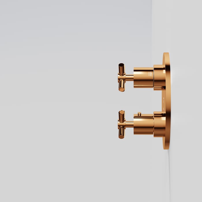 Steinberg Serie 250 Fertigmontageset zu Unterputzthermostat mit 2-Wege Umsteller