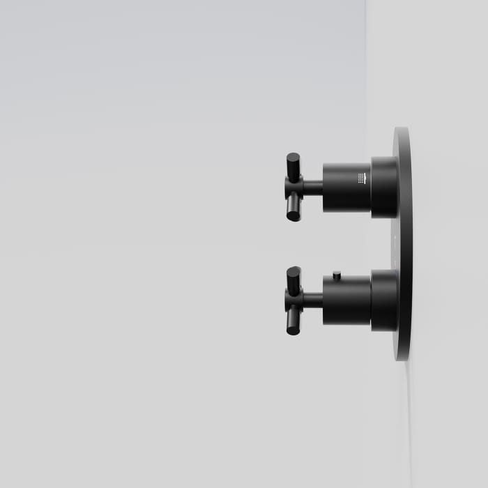 Steinberg Serie 250 Fertigmontageset zu Unterputzthermostat mit 2-Wege Umsteller