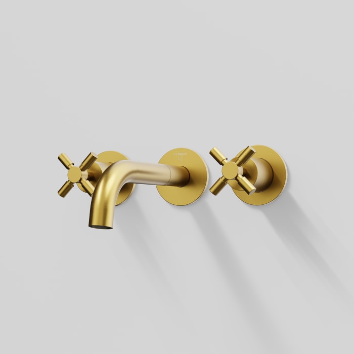 Steinberg Serie 250 3-Loch Waschtischarmatur zur Wandmontage