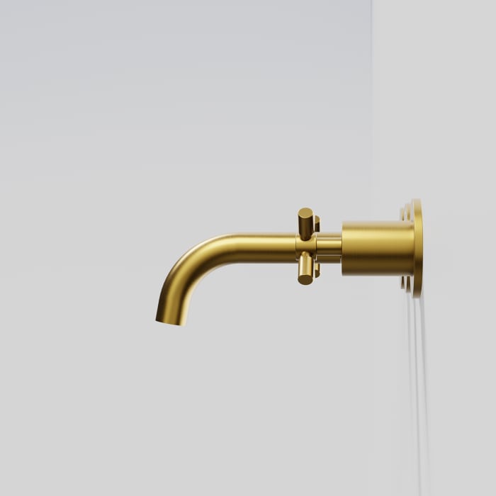 Steinberg Serie 250 3-Loch Waschtischarmatur zur Wandmontage