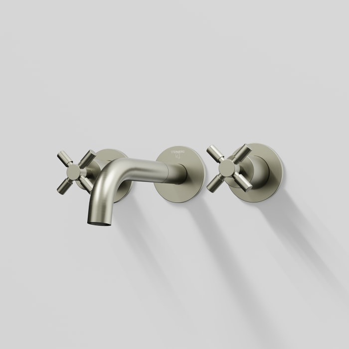 Steinberg Serie 250 3-Loch Waschtischarmatur zur Wandmontage