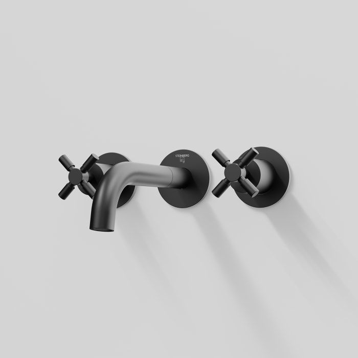 Steinberg Serie 250 3-Loch Waschtischarmatur zur Wandmontage