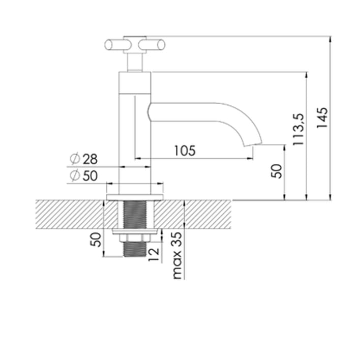 Steinberg Serie 250 Kaltwasserarmatur