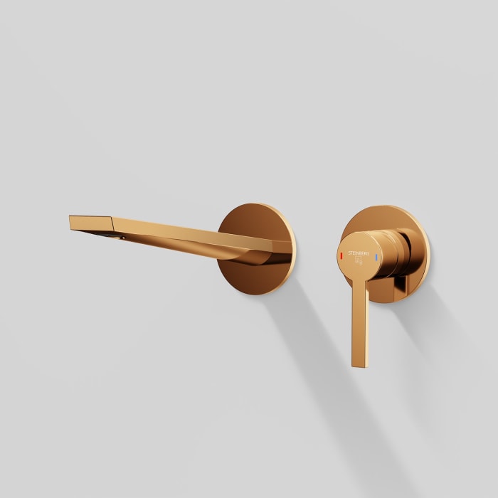 Steinberg Serie 260 Waschtisch-Einhebelmischbatterie Fertigmontageset, Wandmontage