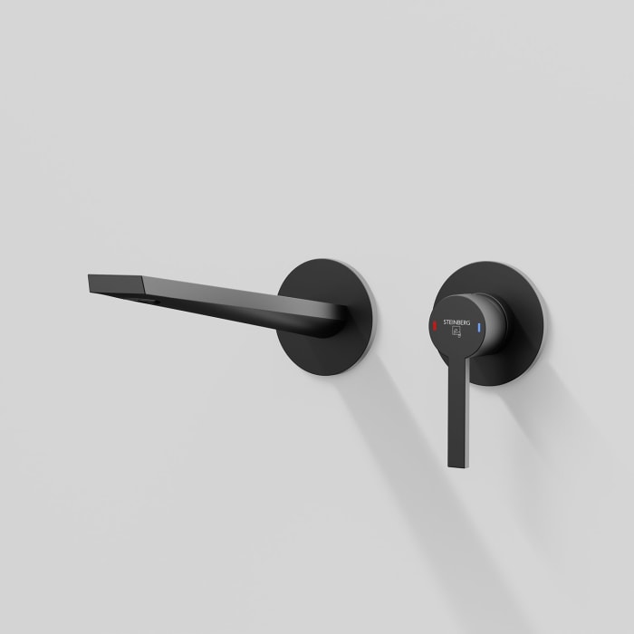 Steinberg Serie 260 Waschtisch-Einhebelmischbatterie Fertigmontageset, Wandmontage