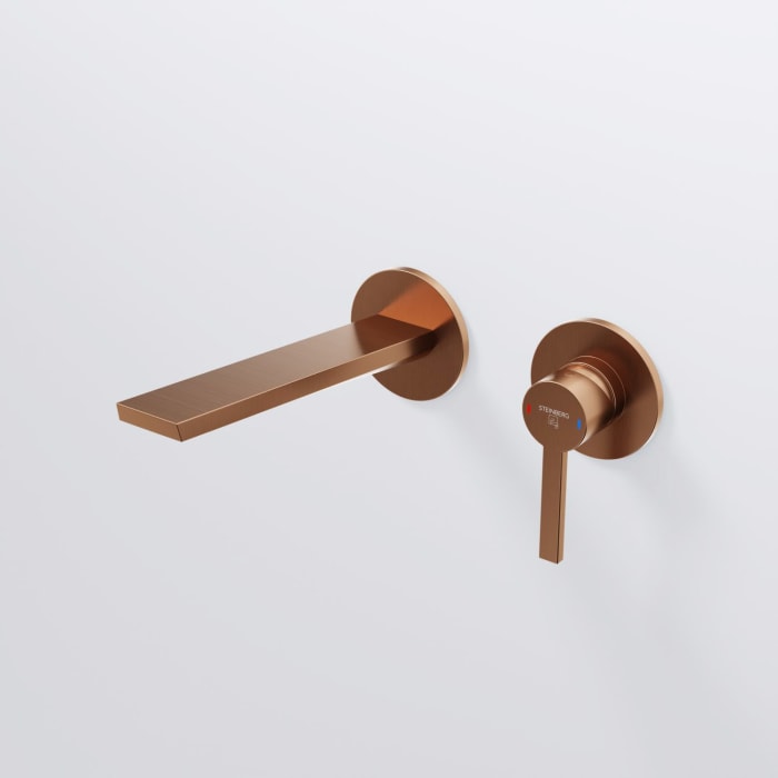 Steinberg Serie 260 Waschtisch-Einhebelmischbatterie Fertigmontageset, Wandmontage