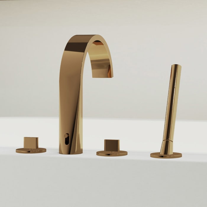 Steinberg Serie 280 4-Loch Wannenrand-Armatur