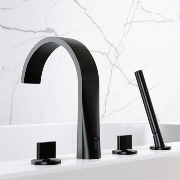 Steinberg Serie 280 4-Loch Wannenrand-Armatur