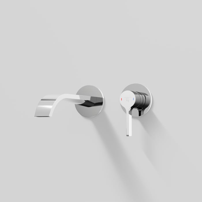 Steinberg Serie 280 Wand-Waschtisch Einhebelmischer, Ausladung 21,5 cm