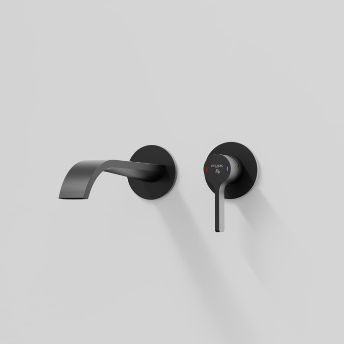 Steinberg Serie 280 Wand-Waschtisch Einhebelmischer, Ausladung 21,5 cm