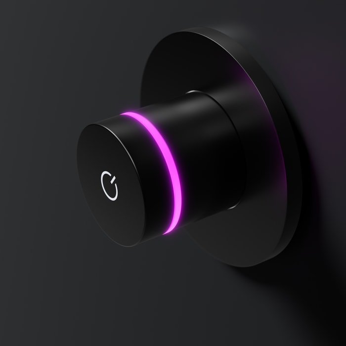 Steinberg Serie 310 elektronische Duscharmatur mit Digitalanzeige, mit Thermostat und mit 2-Wege-Umsteller