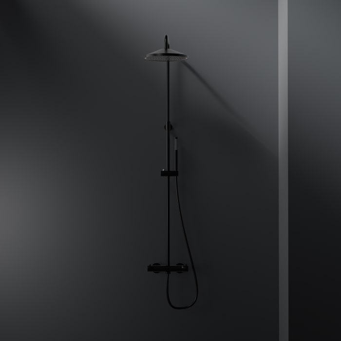 Steinberg Serie 315 Duschsystem mit LED-Kopfbrause