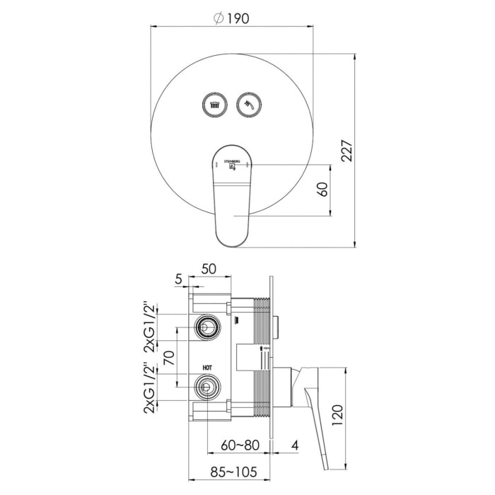 Steinberg Serie 340 Fertigmontageset
