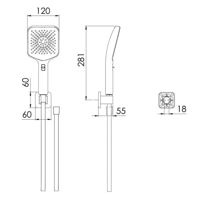 Steinberg Serie 342 Handbrausegarnitur
