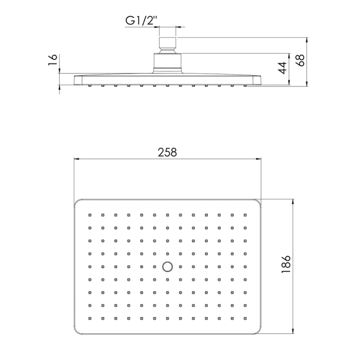 Steinberg Serie 342 Regenbrause 18,6 x 25,8 cm