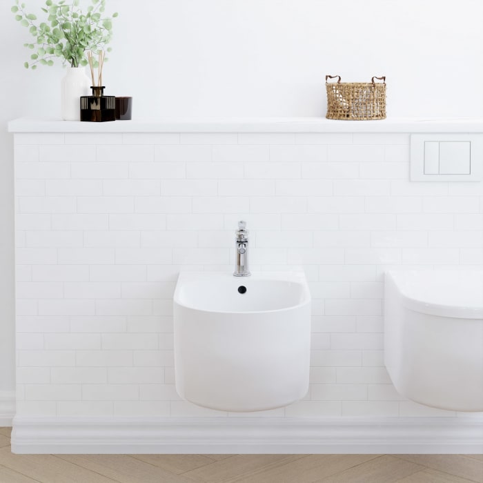 Steinberg Serie 350 Bidet Einhebelmischer, mit Ablaufgarnitur