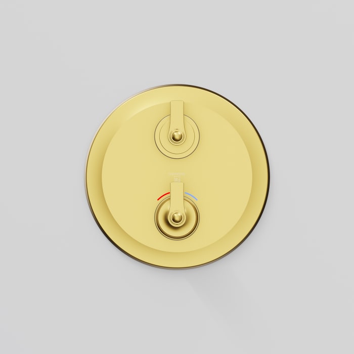 Steinberg Serie 350 Fertigmontageset für Unterputzthermostat mit 2-Wege-Umsteller