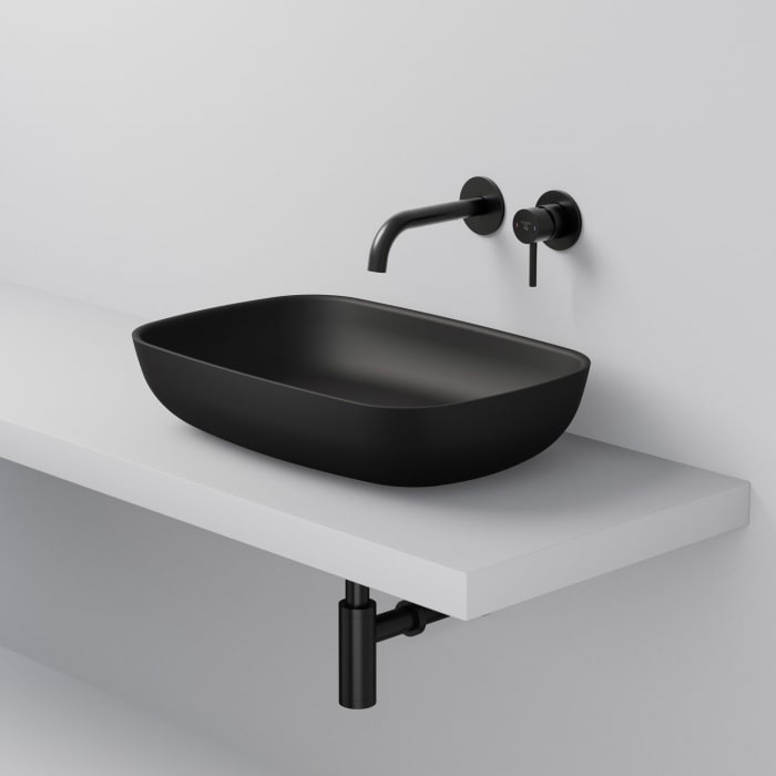 Steinberg Serie 440 Aufsatzschale eckig aus Mineo Stone 60 x 40 cm