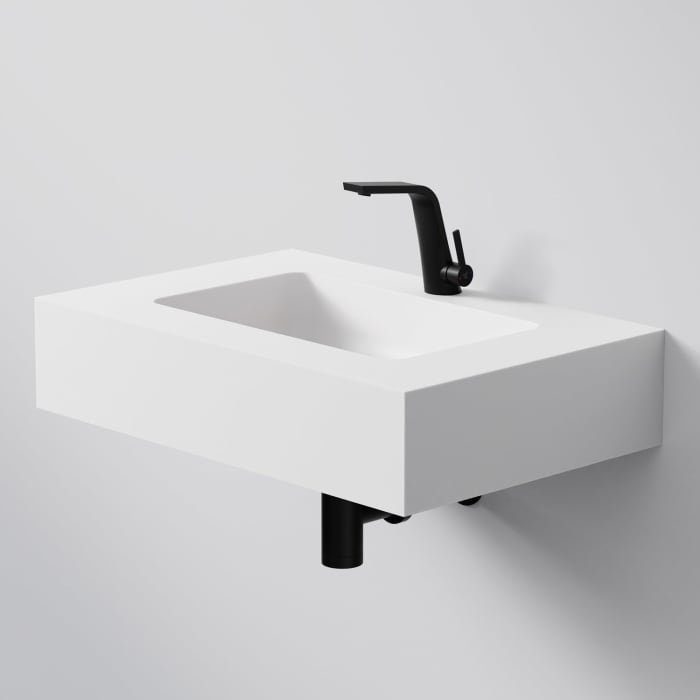 Steinberg Serie 444 Wandwaschtisch aus Mineo Stone 60 x 40 cm