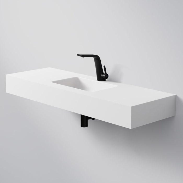 Steinberg Serie 444 Wandwaschtisch aus Mineo Stone 120 x 40 cm