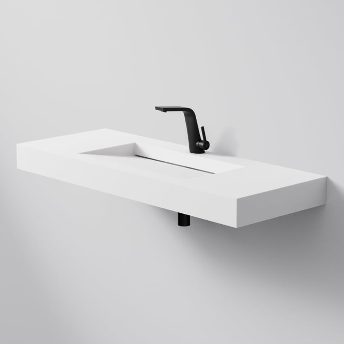 Steinberg Serie 444 Wandwaschtisch aus Mineo Stone 120 x 46 cm