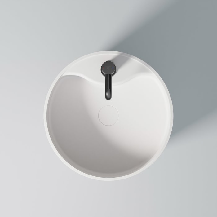 Steinberg Serie 445 Standwaschtisch aus Mineo Stone Ø 45 cm