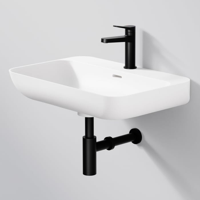 Steinberg Serie 449 Wandwaschtisch aus Mineo Stone 60 x 40 cm