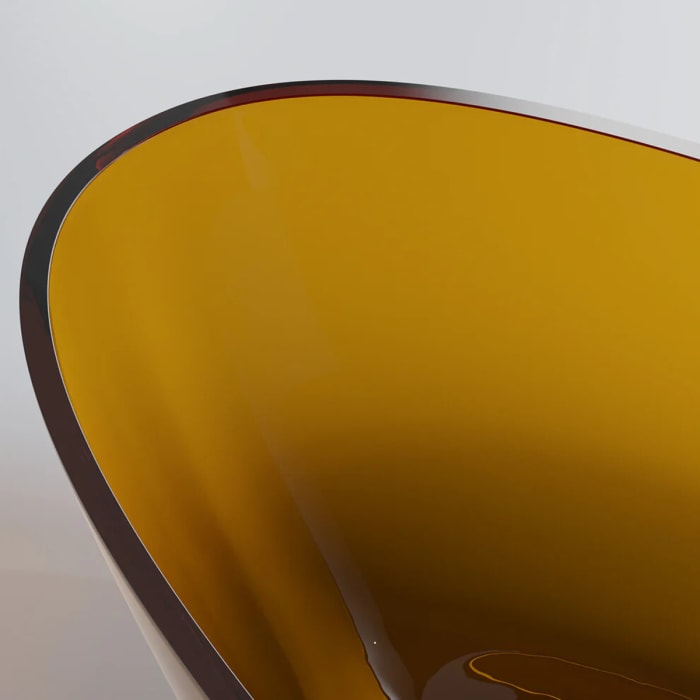 Steinberg Serie 489 freistehende Badewanne aus Polyresin 168 x 85 cm