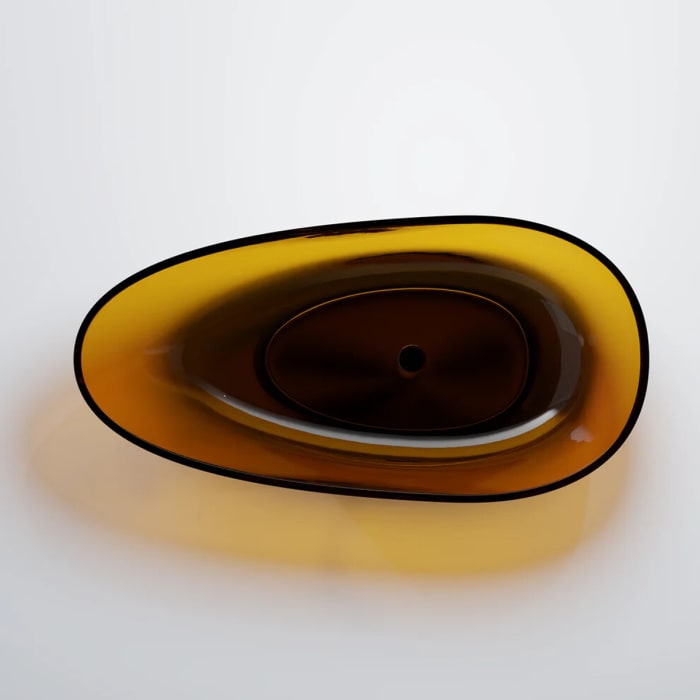 Steinberg Serie 489 freistehende Badewanne aus Polyresin 168 x 85 cm