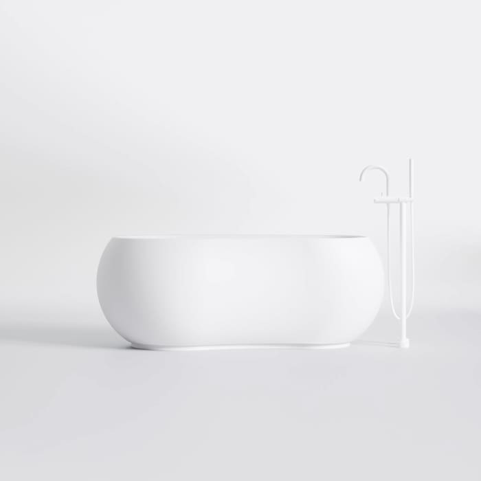 Steinberg Serie 490 freistehende Badewanne 162 x 93 cm