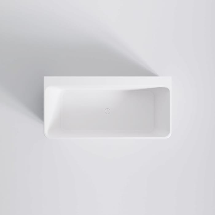 Steinberg Serie 490 Vorwandbadewanne, eckig abgerundet 165 x 80 cm