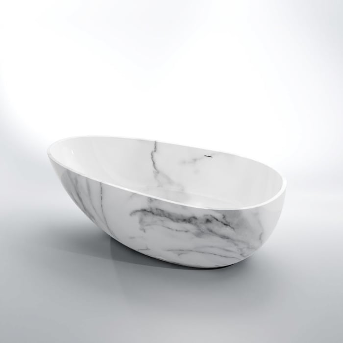 Steinberg Serie 540 freistehende Badewanne 170,8 x 84,2 cm
