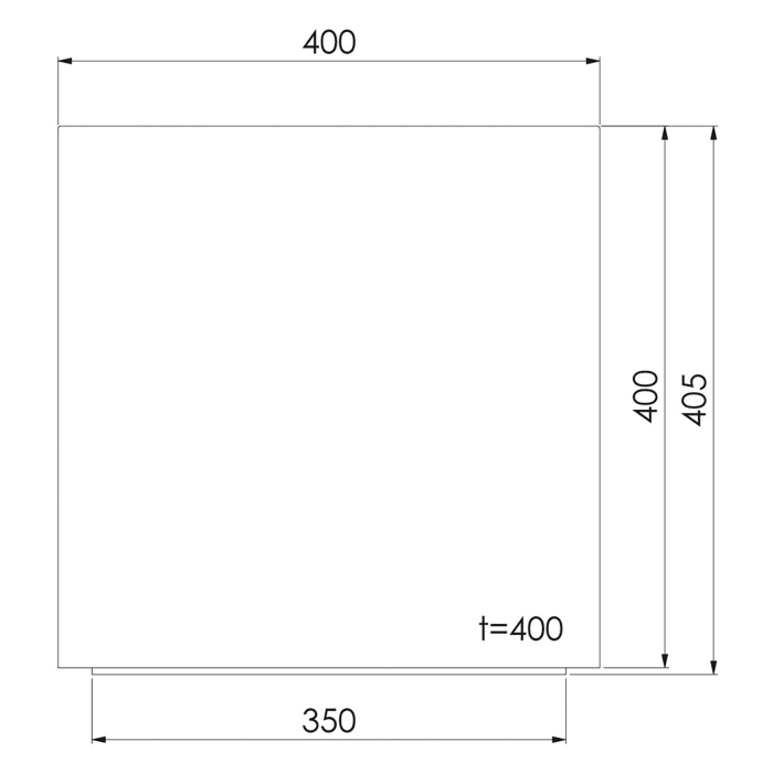 Steinberg Serie 541 Beistelltisch 40 x 40,5 cm