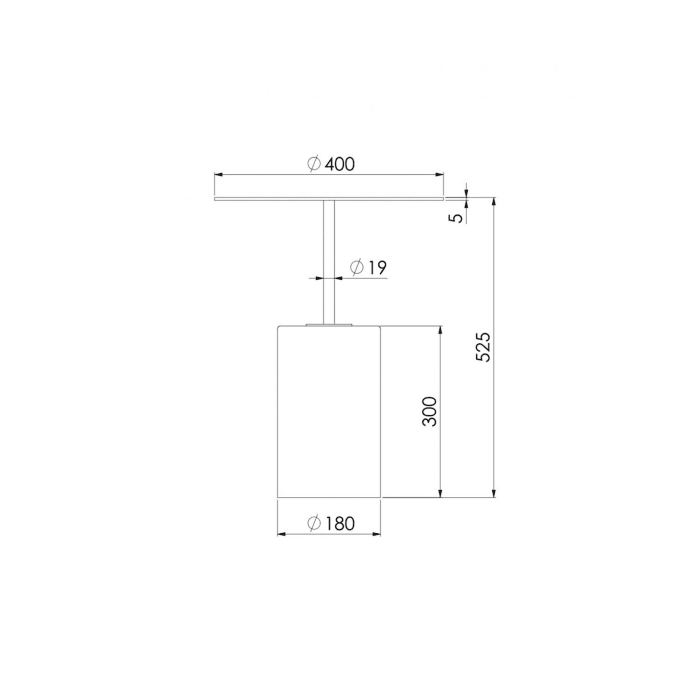 Steinberg Serie 541 Beistelltisch Ø 40 cm