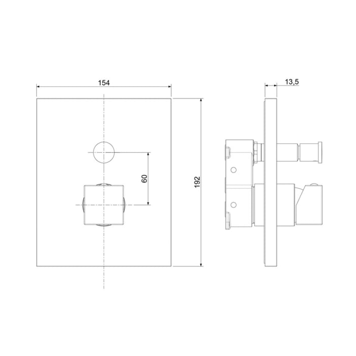 Steinkamp Life/Lifestyle Unterputzarmatur mit Umstellung