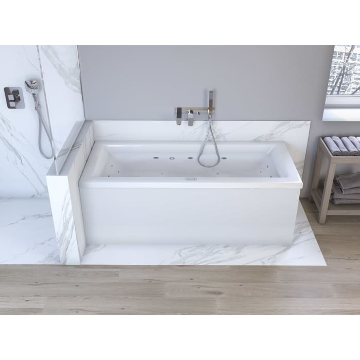 Steinkamp Life Rechteck-Badewanne mit Whirlsystem 180 x 80 cm, inkl. Viega Multiplex Trio MT5