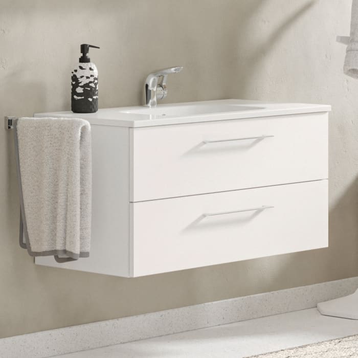 Steinkamp Joy 2.0 Waschtischunterschrank 100 cm mit Pelipal Waschtisch