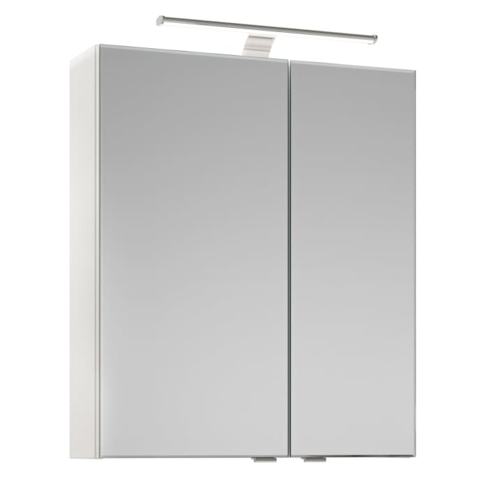 Steinkamp Joy 2.0 Spiegelschrank 60 cm mit 2 Türen und LED-Aufsatzleuchte