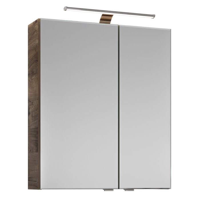 Steinkamp Joy 2.0 Spiegelschrank 60 cm mit 2 Türen und LED-Aufsatzleuchte