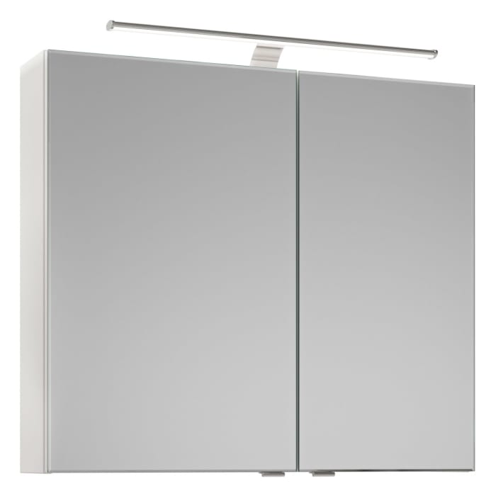 Steinkamp Joy 2.0 Spiegelschrank 80 cm mit 2 Türen und LED-Aufsatzleuchte