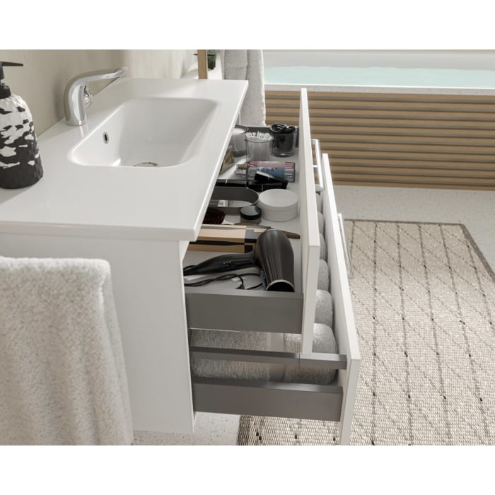 Steinkamp Joy 2.0 Waschtischunterschrank 100 cm mit Pelipal Waschtisch